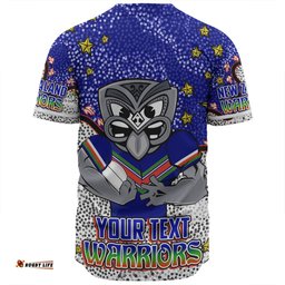New Zealand Warriors Custom Baseball Shirt - Team With Dot And Star Patterns For Tough Fan Baseball Shirt