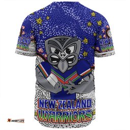 New Zealand Warriors Custom Baseball Shirt - Team With Dot And Star Patterns For Tough Fan Baseball Shirt