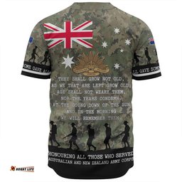 Australia Anzac Day Baseball Shirt - Australia and New Zealand Warriors All gave some Some Gave All Baseball Shirt