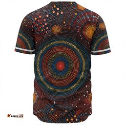 Australia Christmas Custom Baseball Shirt - Personalised Aboriginal Inspired Patterns Baseball Shirt