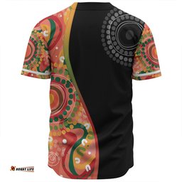 Australia Aboriginal Custom Baseball Shirt - Aboriginal Art Style Abstract Baseball Shirt
