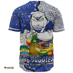 Canterbury-Bankstown Bulldogs Custom Baseball Shirt - Australian Big Things Baseball Shirt