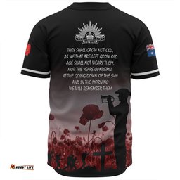 Australia Anzac Day Baseball Shirt - Lest We Forget Red Baseball Shirt