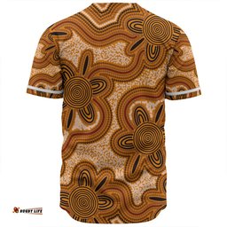 Australia Aboriginal Baseball Shirt - Aboriginal Art Background Connection Concept Baseball Shirt