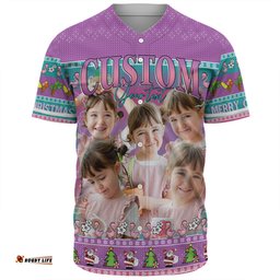 Australia Christmas Custom Baseball Shirt - Personalised Purple Summer Vibes Chrissie Present Baseball Shirt