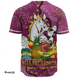 Brisbane Broncos Custom Baseball Shirt - Australian Big Things Baseball Shirt