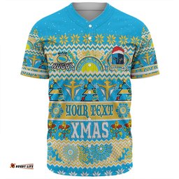 Gold Coast Titans Christmas Aboriginal Custom Baseball Shirt - Indigenous Knitted Ugly Xmas Style Baseball Shirt