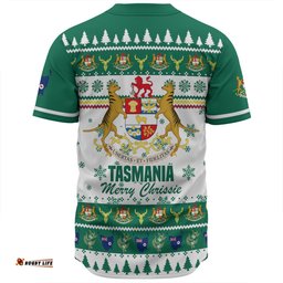 Tasmania Christmas Baseball Shirt - Merry Chrissie Baseball Shirt