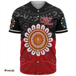 Australia Baseball Shirt Aboriginal Inspired Naidoc Half Concept