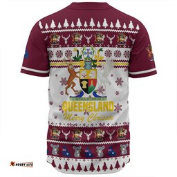 Queensland Christmas Baseball Shirt - Merry Chrissie Baseball Shirt