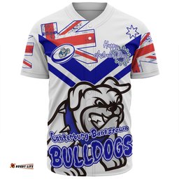 Canterbury-Bankstown Bulldogs Baseball Shirt - Happy Australia Day We Are One And Free V2