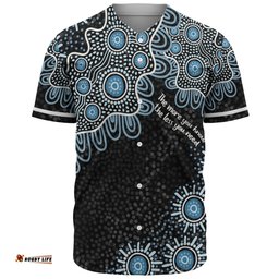 Australia Aboriginal Baseball Shirt - The More You Know The Less You Need Blue Baseball Shirt