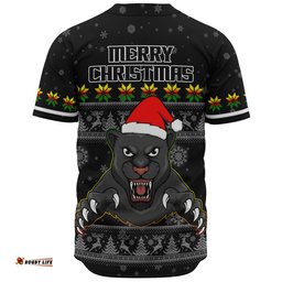 Penrith Panthers Christmas Custom Baseball Shirt - Special Ugly Christmas Baseball Shirt