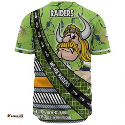 Canberra Raiders Baseball Shirt - Theme Song For Rugby With Sporty Style