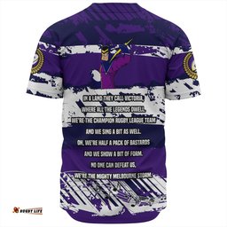 Melbourne Storm Baseball Shirt - Theme Song Inspired