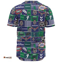 New Zealand Warriors Sport Baseball Shirt - Team Of Us Die Hard Fan Supporters Comic Style