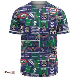 New Zealand Warriors Sport Baseball Shirt - Team Of Us Die Hard Fan Supporters Comic Style