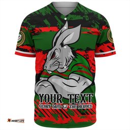 South Sydney Rabbitohs Baseball Shirt - Theme Song Inspired