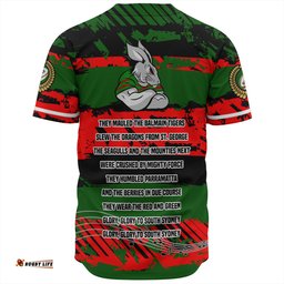 South Sydney Rabbitohs Baseball Shirt - Theme Song Inspired
