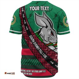 South Sydney Rabbitohs Baseball Shirt - Theme Song For Rugby With Sporty Style