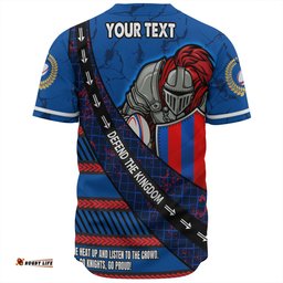 Newcastle Knights Sport Baseball Shirt - Theme Song For Rugby With Sporty Style