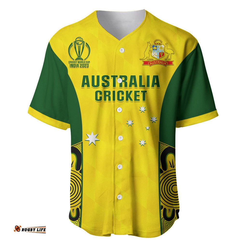 Australia Cricket Baseball Jersey Shirt World Cup Go Champions Indigenous