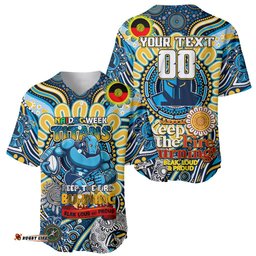 Custom NAIDOC Week 2024 Titans Baseball Jersey Shirt Mascot Rugby