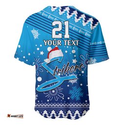 Custom Strikers BBL Baseball Jersey Shirt Christmas Vibe