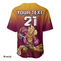 Custom NRL Broncos Premiers Baseball Jersey Shirt