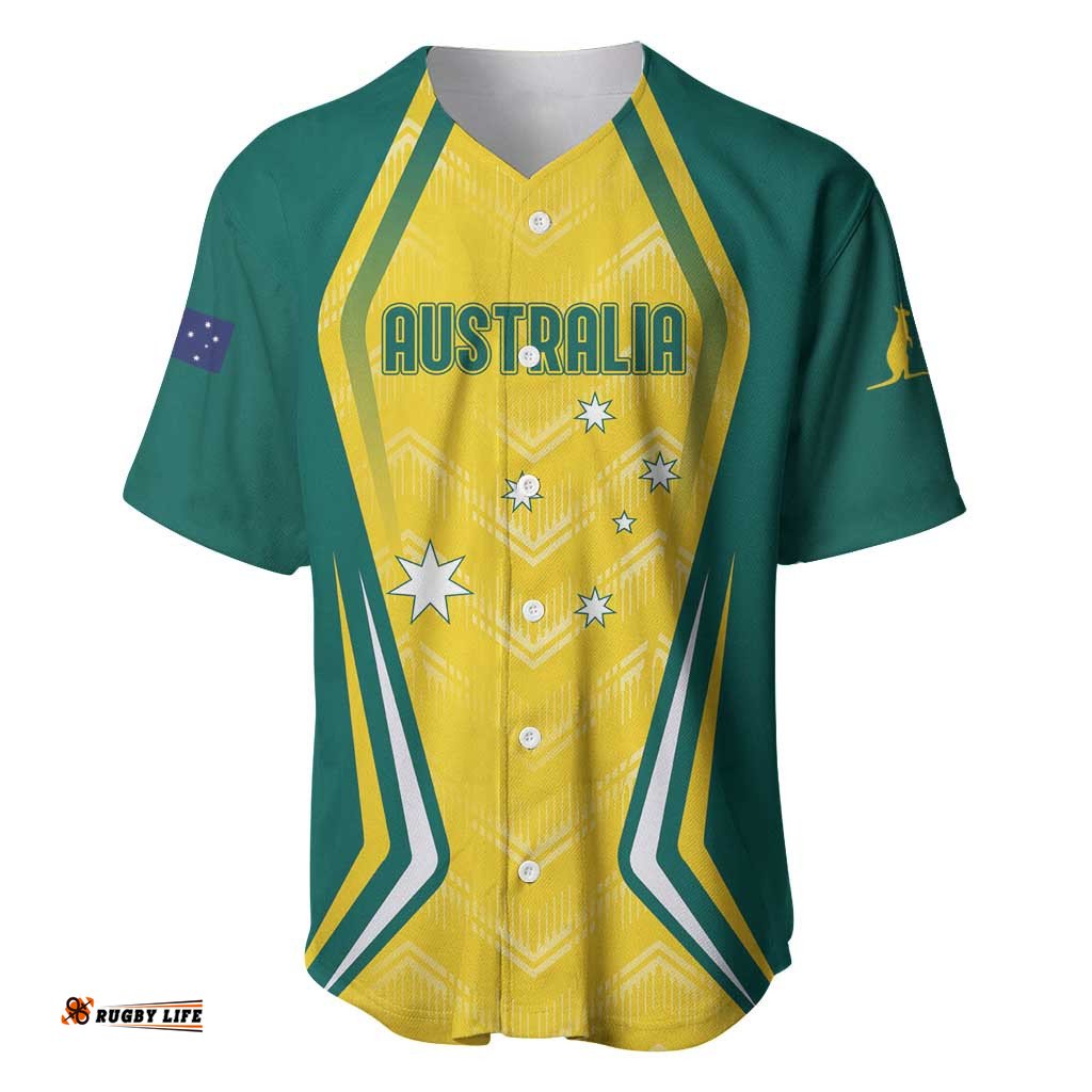 Australia 2024 Olympics Custom Baseball Jersey Shirt Rise of the Roos