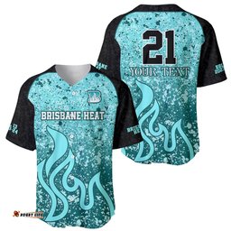 Brisbane Heat Custom Baseball Jersey Shirt BBL Cricket Team 2024