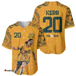 Sam Kerr Australia Matildas Baseball Jersey Shirt
