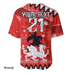 Custom Dragons Rugby Baseball Jersey Shirt Chirstmas Vibe