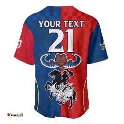 Custom NRL Cowboys Combine Dragon Rugby Baseball Jersey Shirt Sporty Style