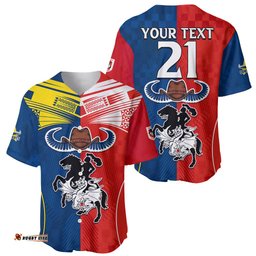 Custom NRL Cowboys Combine Dragon Rugby Baseball Jersey Shirt Sporty Style
