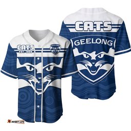 Cats Football Baseball Jersey Shirt Geelong Est 1859 Aboriginal Art Ver.02