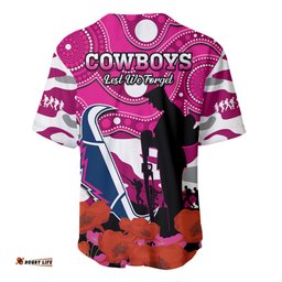 Cowboys Rugby ANZAC Baseball Jersey Shirt Poppy Mix Aboriginal Magenta Version 06