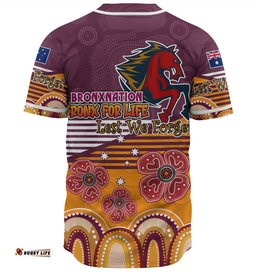 Australia Brisbane City Anzac Custom Baseball Jersey Shirt Anzac Day Bronxnation for Life Shirt 01