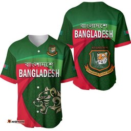 Bangladesh Cricket Team Baseball Jersey Shirt Bangla Tigers Simple