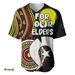 Custom Personalised NAIDOC Week Baseball Jersey Shirt For Our Elders Artsy Style 07