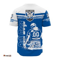 Canterbury Bankstown Bulldogs Baseball Jersey Shirt Personalized Pentagon Style NRL