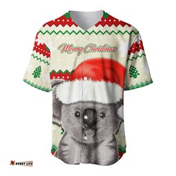 Australia Merry Christmas Baseball Jersey Shirt Koala Lovers