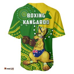 Australia Baseball Jersey Shirt Boxing Kangaroo Indigenous National Color Art