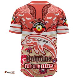 Australia Redcliffe Naidoc Week Custom Baseball Jersey Shirt For Our Elders Home Jersey Shirt 02