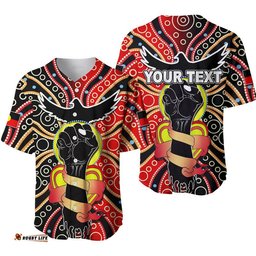Custom Personalised Aboriginal Lives Matter Baseball Jersey Shirt