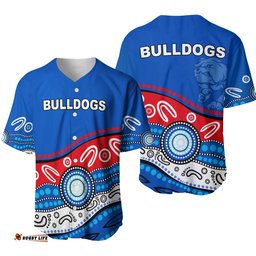Bulldogs Indigenous Baseball Jersey Shirt Western