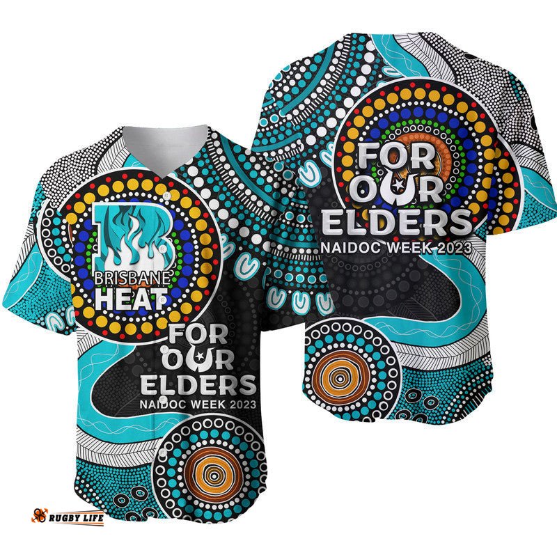 Brisbane Heat Cricket Baseball Jersey Shirt NAIDOC Aboriginal