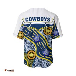 Cowboys Baseball Jersey Shirt North Queensland Indigenous