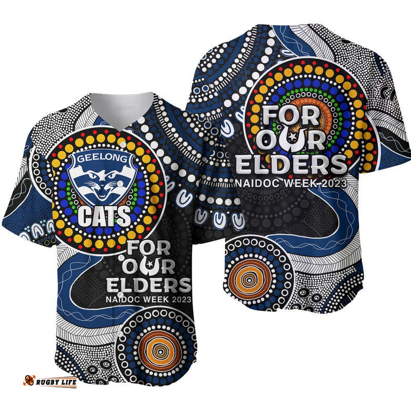 Cats Rugby Baseball Jersey Shirt NAIDOC Aboriginal