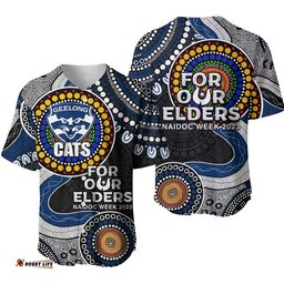 Cats Rugby Baseball Jersey Shirt NAIDOC Aboriginal